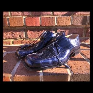 AUTHENTIC BLUE ALLIGATOR SHOES
